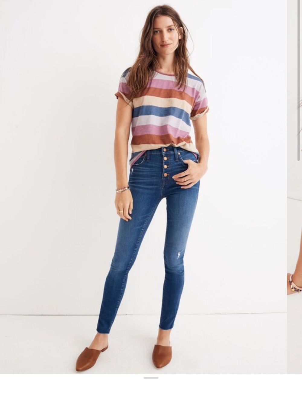 Madewell Tall 10" High-Rise Skinny Jeans in Hanna Wash